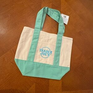 Viral Trader Joe’s Spring Green Mini Canvas Tote